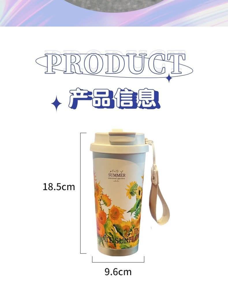 316 Stainless Steel Thermos Coffee Cup – Elegant Double-Drink Travel Mug