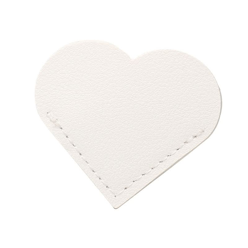 Pack of 2-pcs Heart-Shaped Leather Bookmark