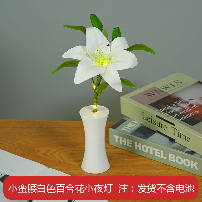 Set of 2 Lily Bouquet Night Lights – Mood Lighting