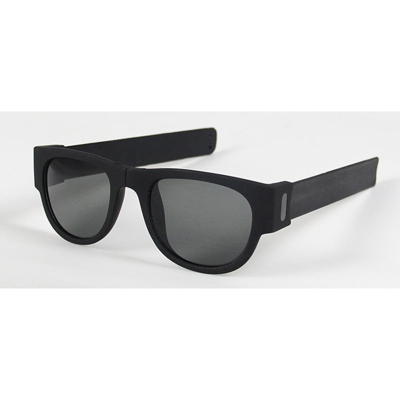 Foldable UV400 Fashion Sunglasses – TR90 Full Frame, Compact Mirror Shades