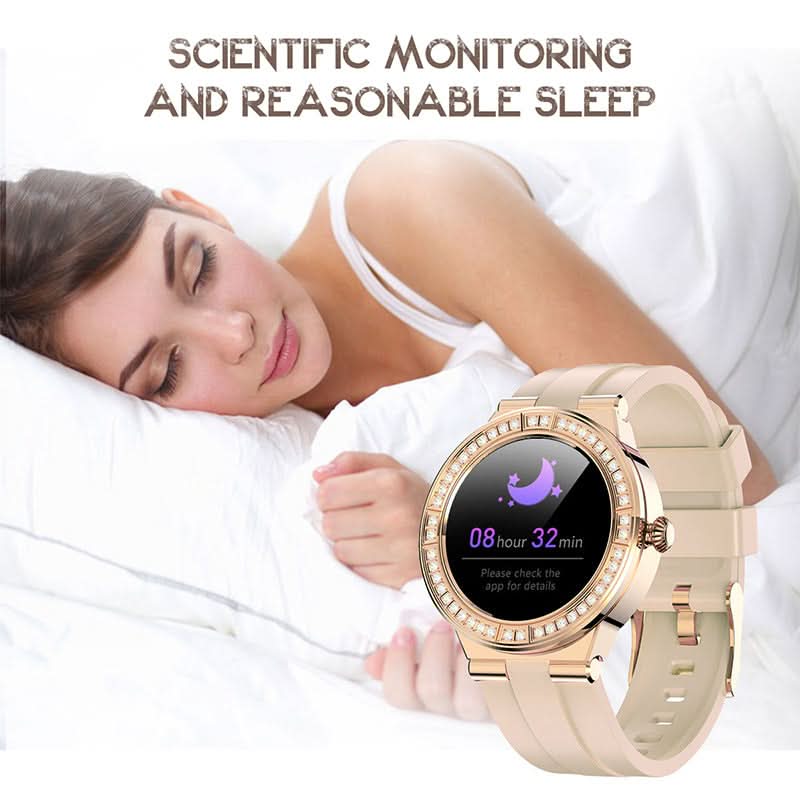 Women's Smart Health Watch – Blood Pressure, Heart Rate & Oxygen Monitor