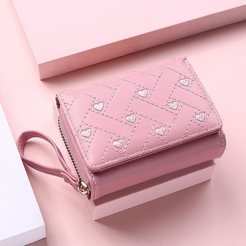 Stylish Embroidered Love Coin Purse