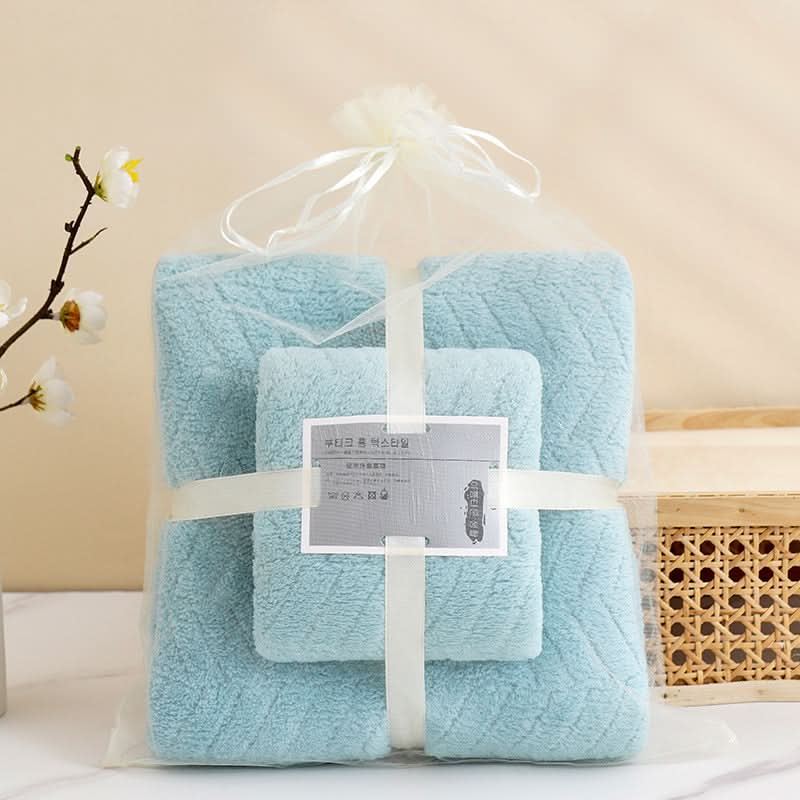 Coral Fleece Mother & Child Towel Set - 2-Piece Bath & Beach Towels