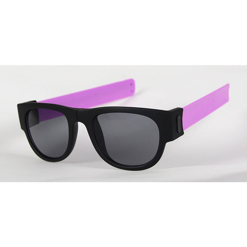 Foldable UV400 Fashion Sunglasses – TR90 Full Frame, Compact Mirror Shades