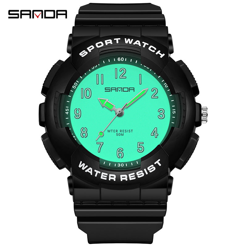 Sanda Waterproof Digital Sports Watch – Stylish Unisex Quartz Watch for Teens