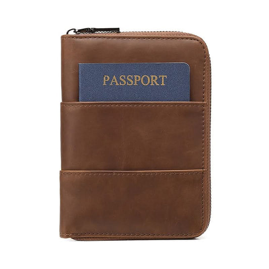 RFID Travel Passport Holder – Anti-Theft PU Leather Wallet