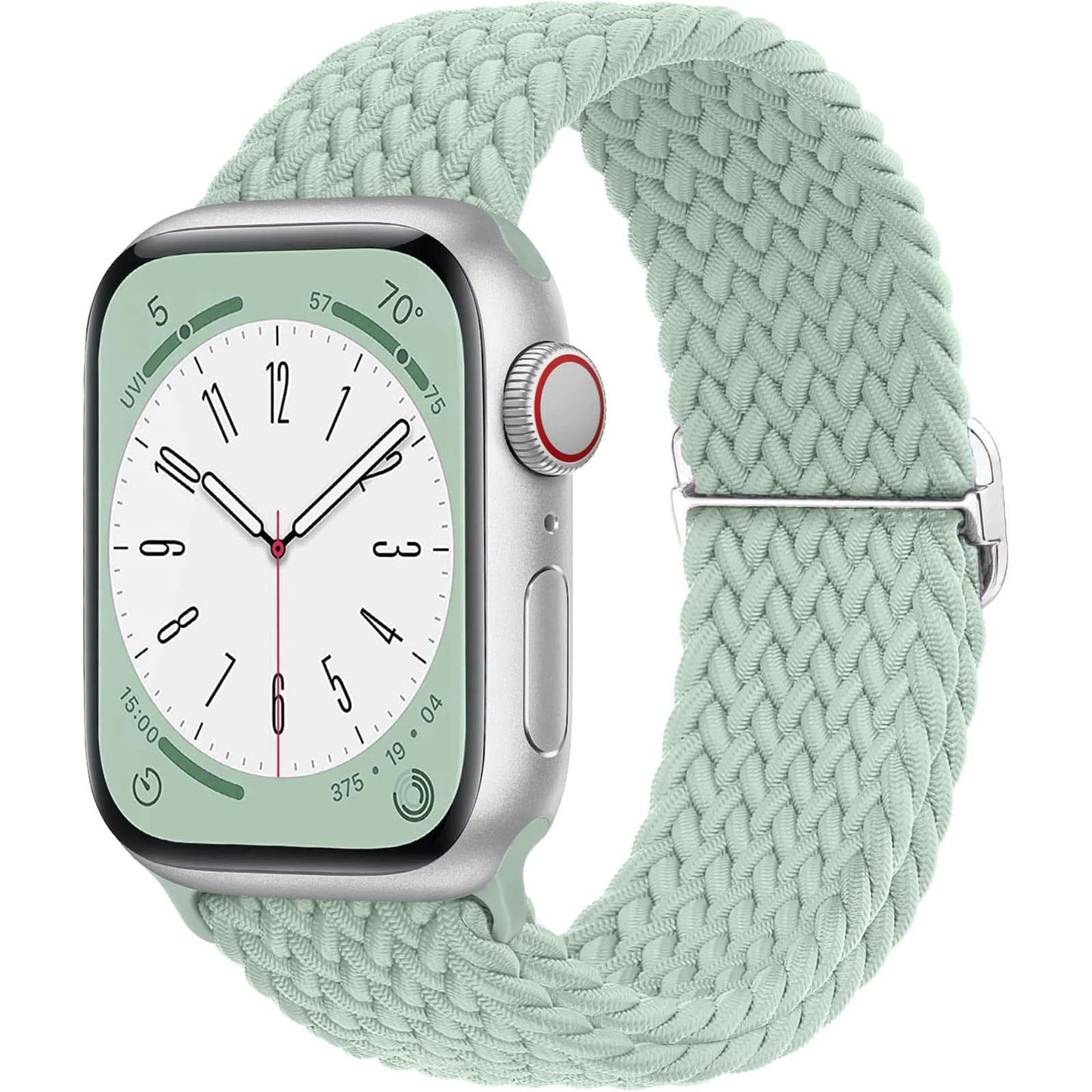 Adjustable Woven Nylon Band for Apple Watch –With Buckle, 38mm-49mm (Only Strap)