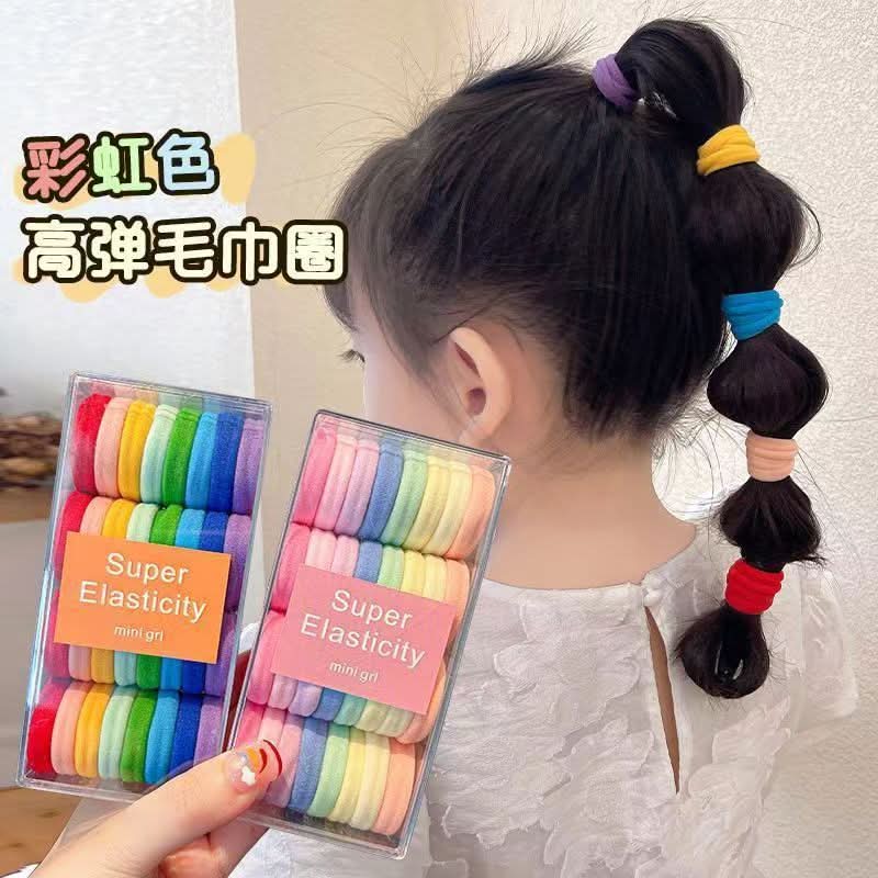 32-Pack High Elastic Hair Ties with Case