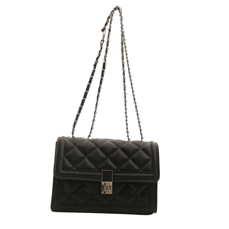 Trendy Chain Shoulder Bag – Women’s PU Small Square Crossbody for Daily Wear