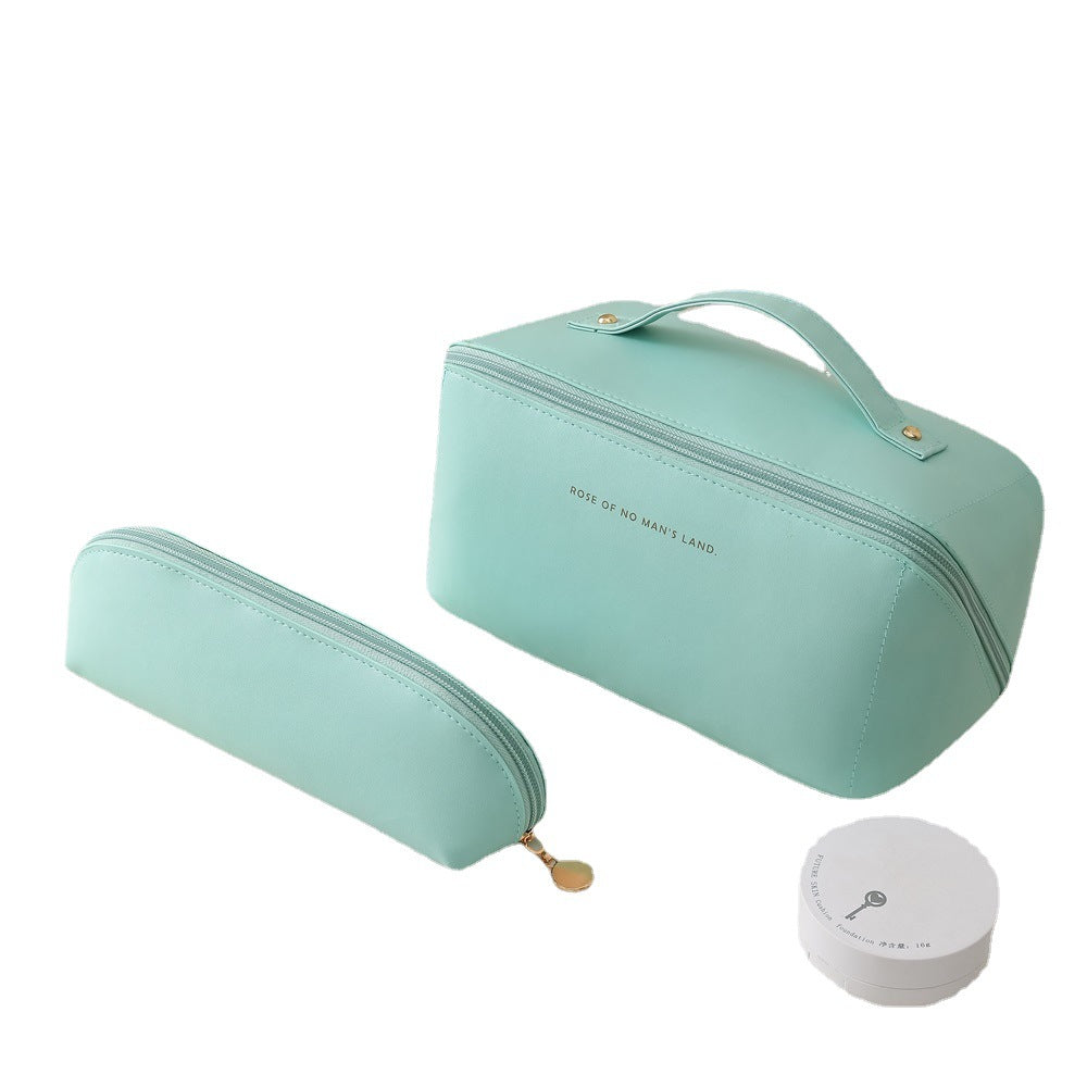 PU Cloud Makeup Bag Set – Large Capacity Waterproof Cosmetic Organizer (2-piece set)