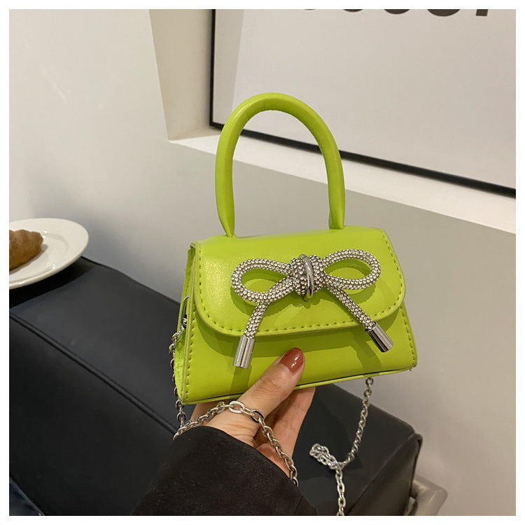 Cute Mini Handbag for Women – Bowknot PU Shoulder Lipstick Crossbody Bag