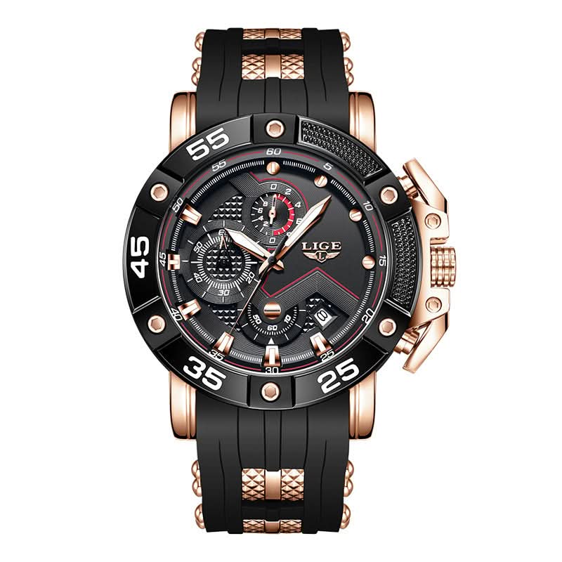 Men’s Chronograph Quartz Watch – Luminous Dial, Business Watch
