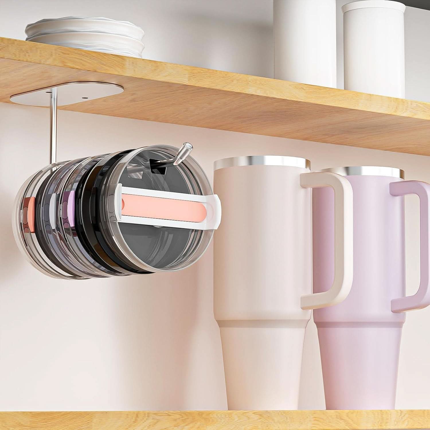 Cup Lid Hook - Paper Towel Rack & Storage Holder