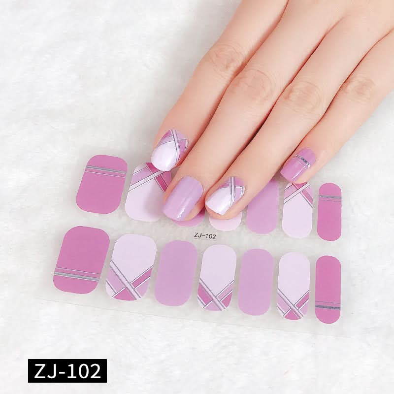 Waterproof 3D Gel Nail Stickers - Durable