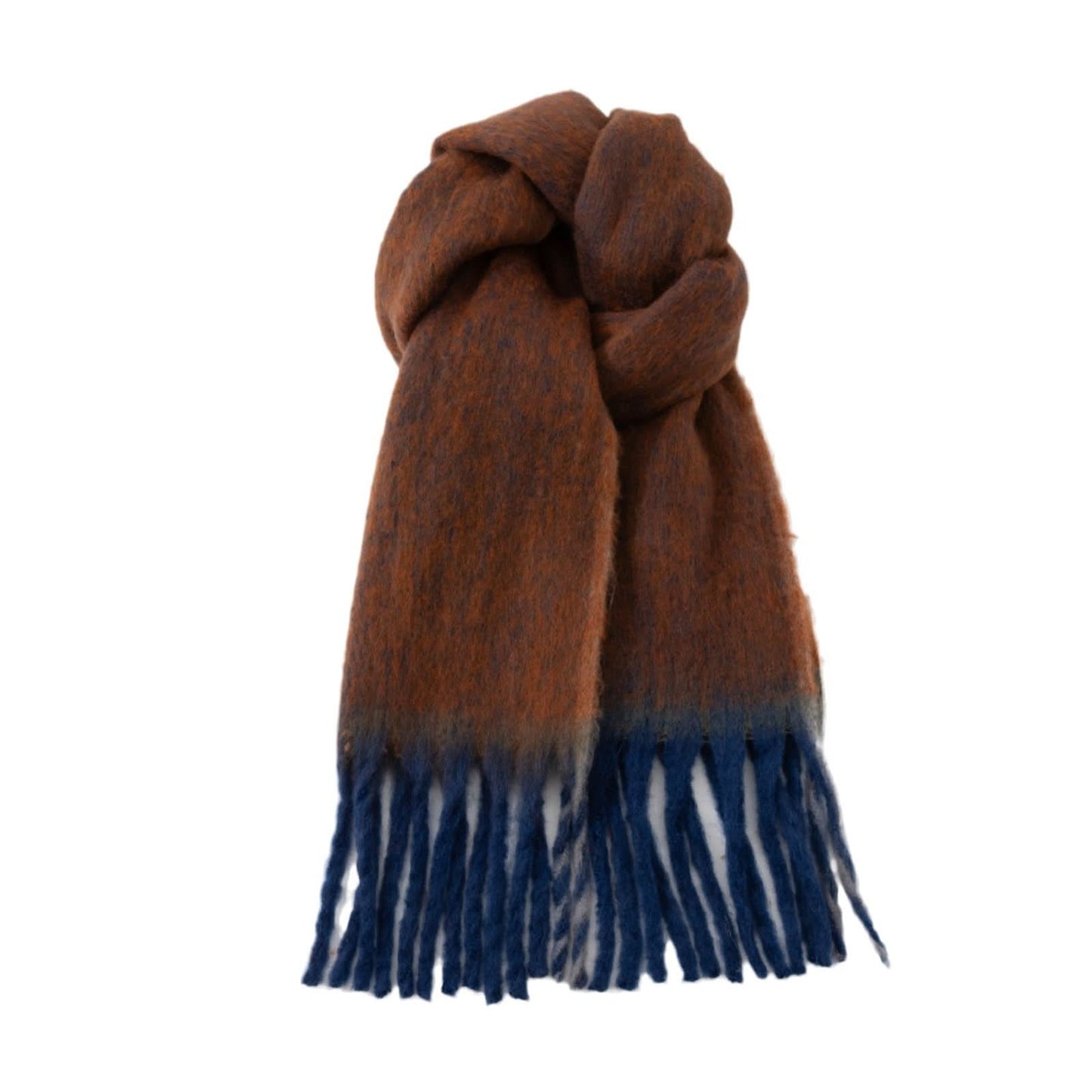 Korean Mohair Woven Winter Scarf for Women