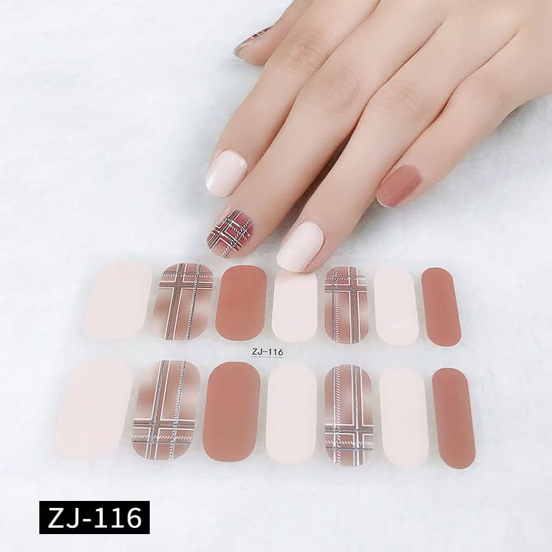 Waterproof 3D Gel Nail Stickers - Durable