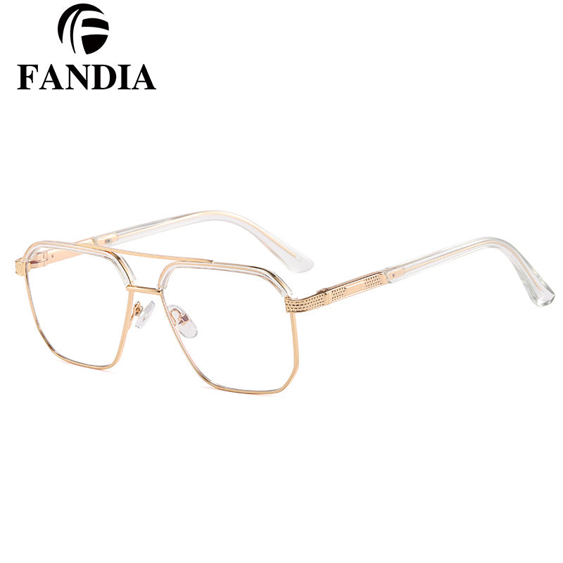 Men’s Square Anti-Blue Light Glasses – Business Style Full Frame Eyewear