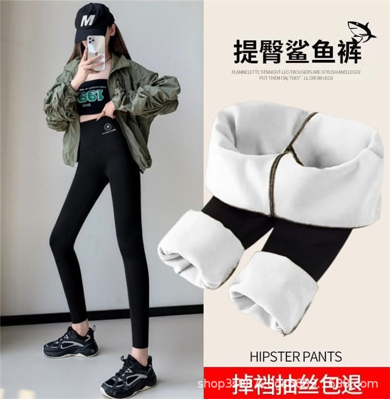 Women's Velvet High-Waist Winter Leggings