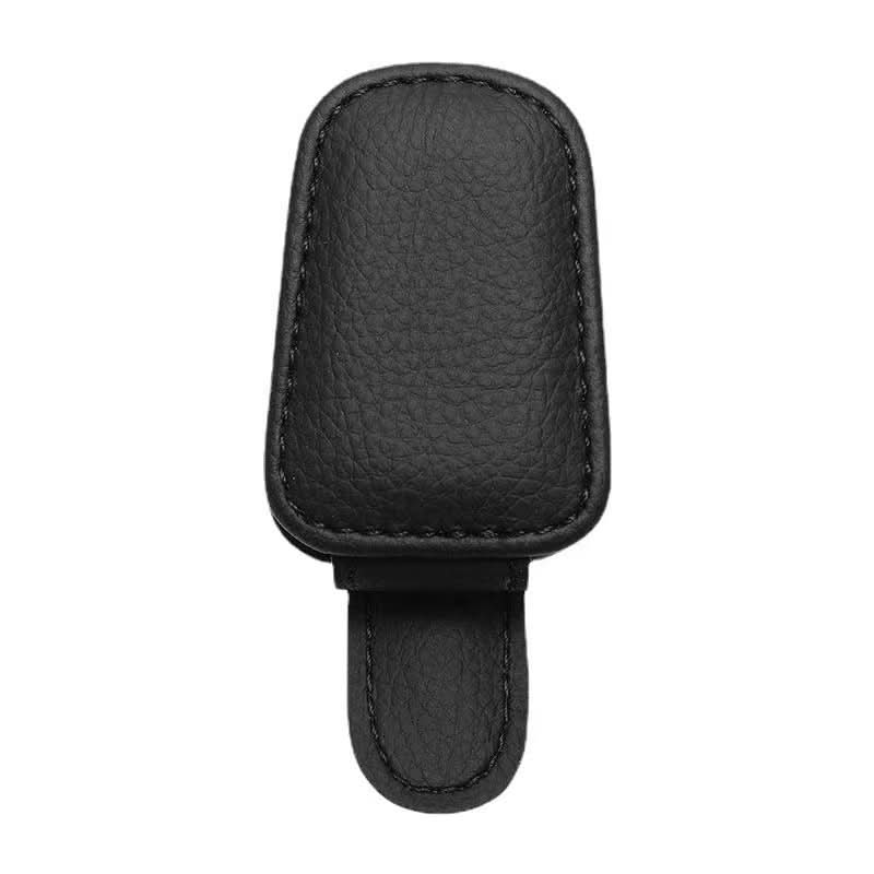 PU Leather Car Sun Visor Glasses Holder
