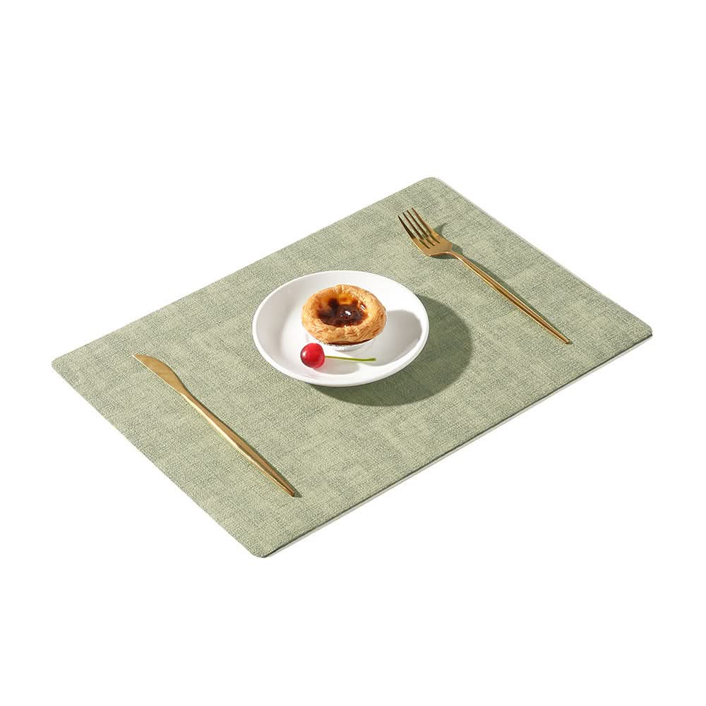 Double-Sided Leather Waterproof Dining Placemat