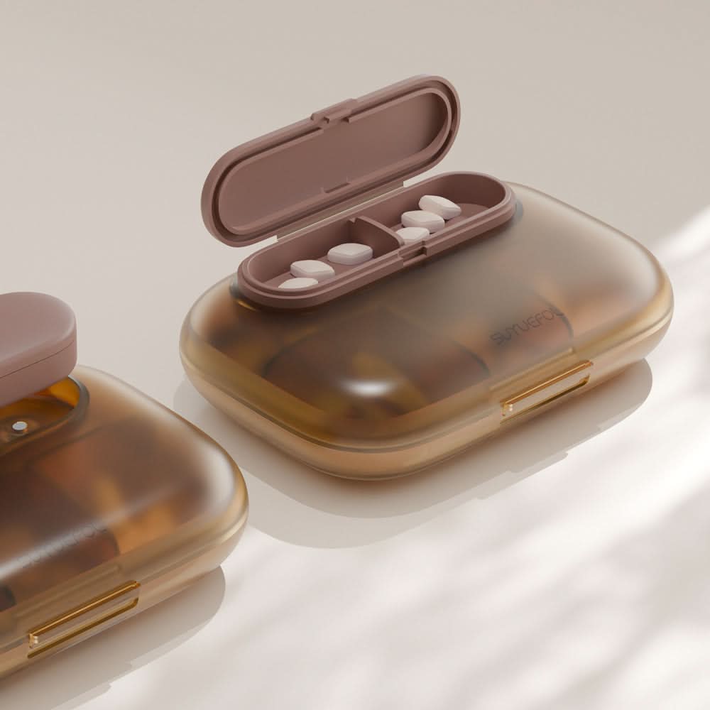 Portable small medicine box three meals a day sealed medicine storage box carry pills medicine packing box