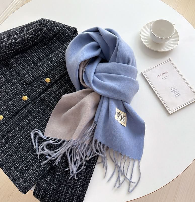 Korean Style Double-Sided Imitation Cashmere Scarf