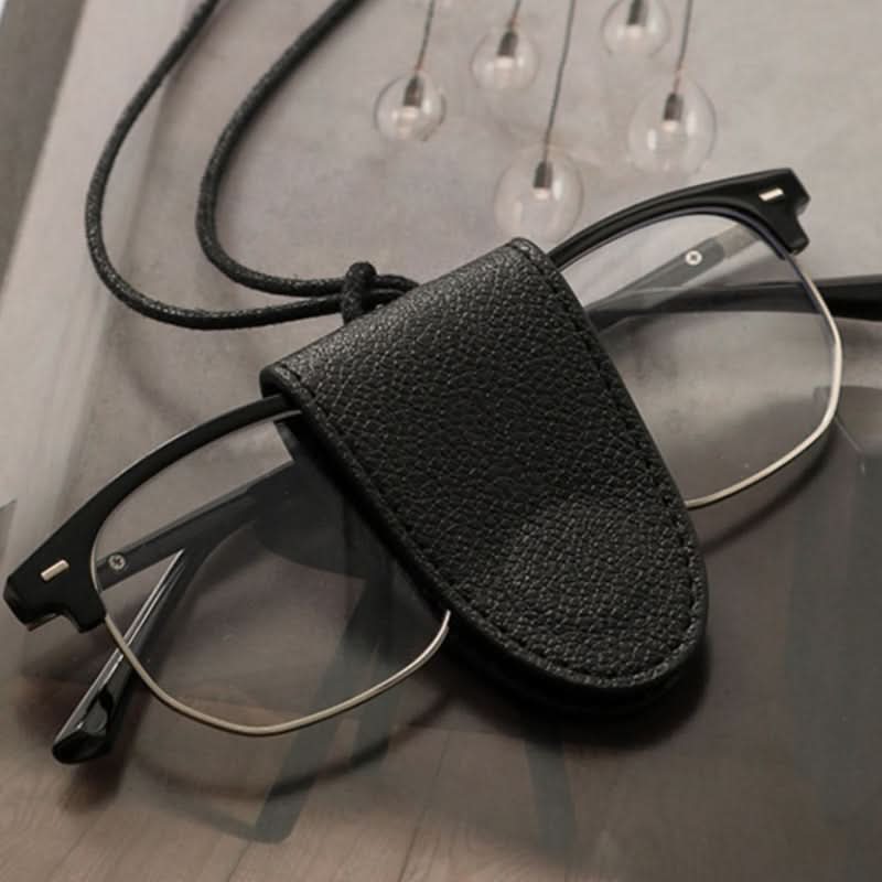 Magnetic Leather Glasses Holder – Lanyard-Style Sunglasses & Ticket Holder