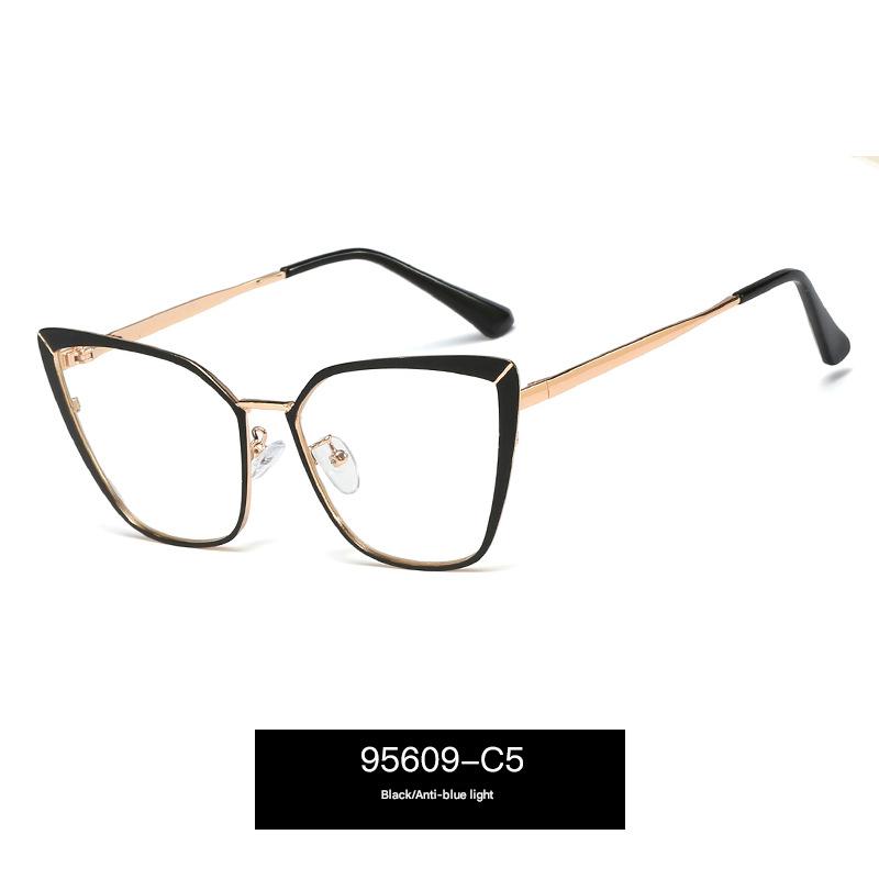 Metal Blue Light Blocking Glasses – Dual-Color Frame, Spring Temple Design