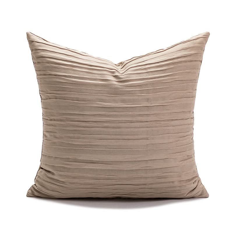 1 pc Premium High-Grade Retro Brown Plant Oatmeal Cream Sofa Pillow Cover