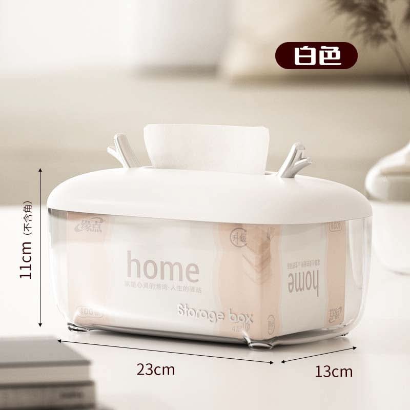 Luxury Multi-Functional Tissue Box – With Remote Control Storage