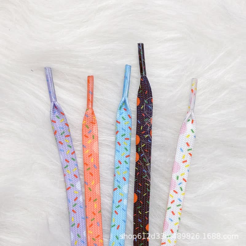 Popcorn Print Shoelaces for Sneakers – For Casual & Sports Shoes
