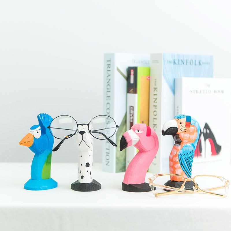 Creative Handmade Wooden Glasses Frame - Storage & Display Stand