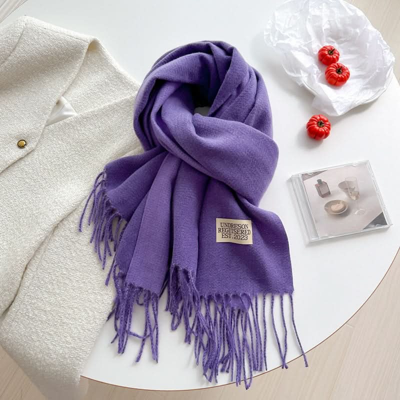 Korean Style Double-Sided Imitation Cashmere Scarf