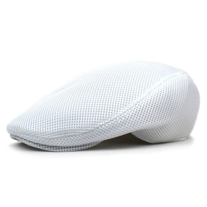 Men's Mesh Beret Cap – Breathable Duckbill Hat For Spring and Summer