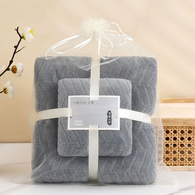 Coral Fleece Mother & Child Towel Set - 2-Piece Bath & Beach Towels