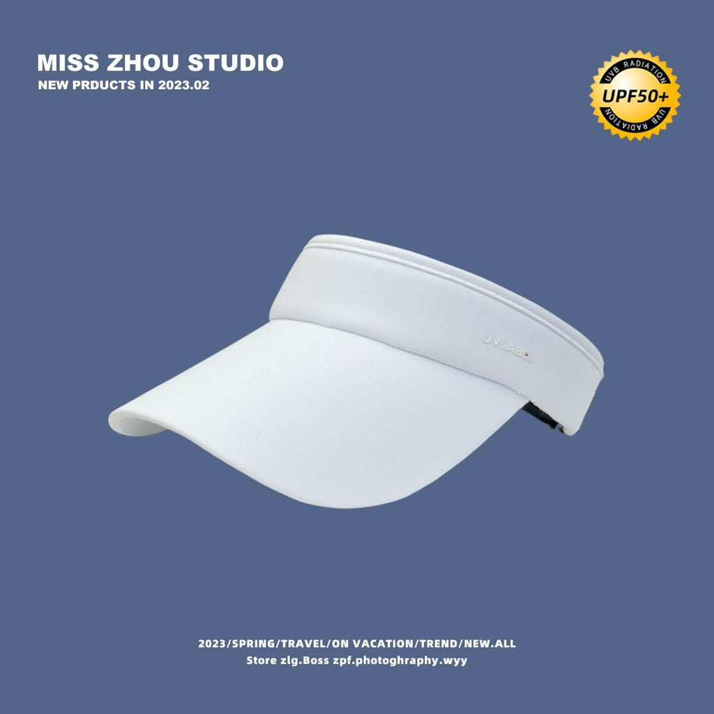 Women's UV Protection Visor Cap – Topless Running Hat for Summer