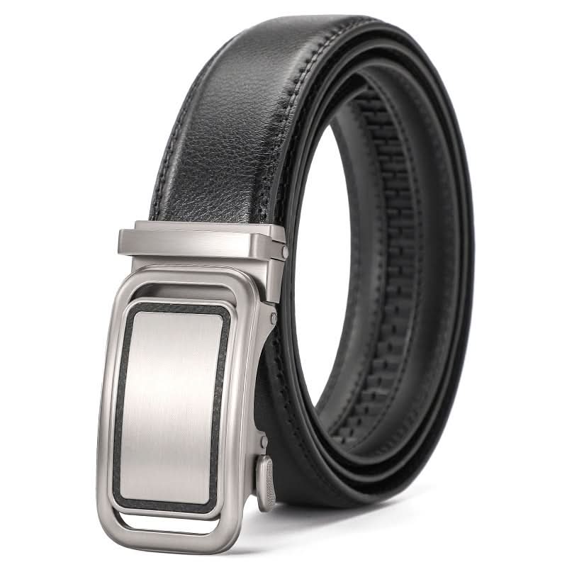 Men’s Leather Automatic Buckle Belt – Stylish Business & Casual Belt