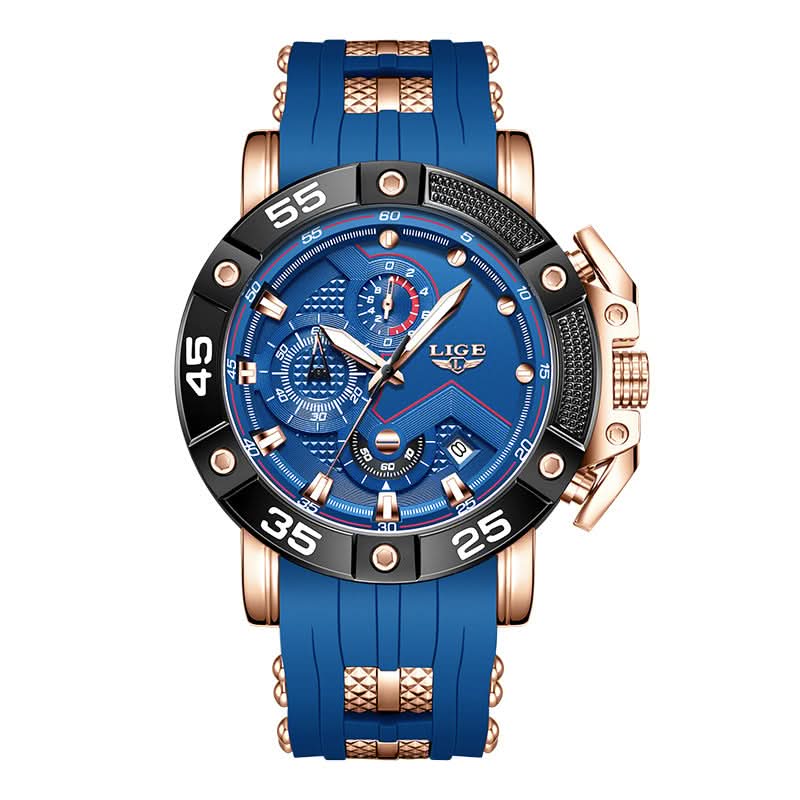 Men’s Chronograph Quartz Watch – Luminous Dial, Business Watch