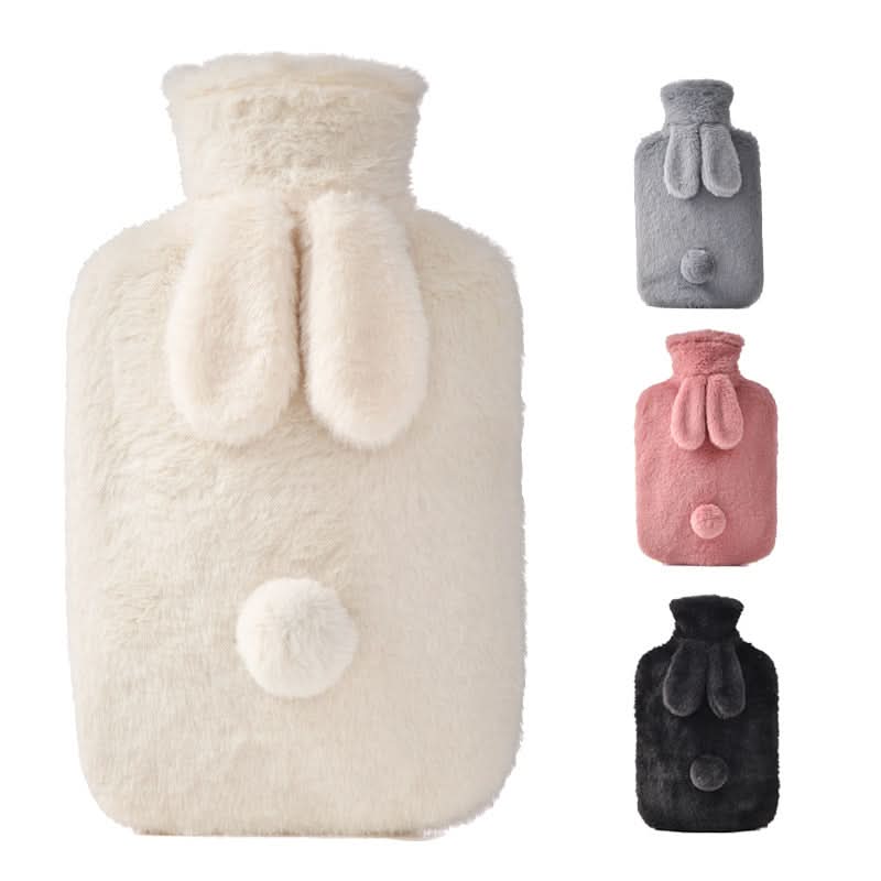Cute Rabbit Flannel Hot Water Bottle