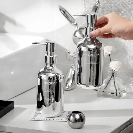 Electroplated Bathroom Dispensers for Essential Liquid