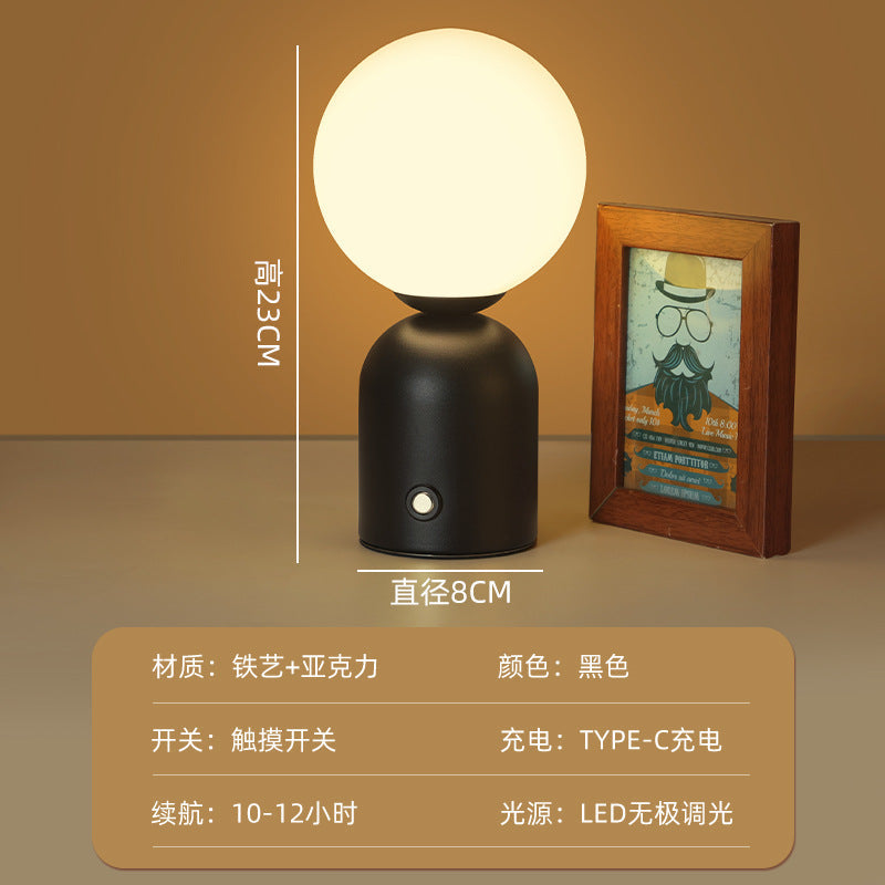 Nordic Macaron LED Table Lamp – Minimalist Desk & Bedside Ambient Light for Home & Café