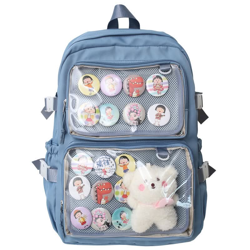 Trendy Transparent Backpack for School & Travel