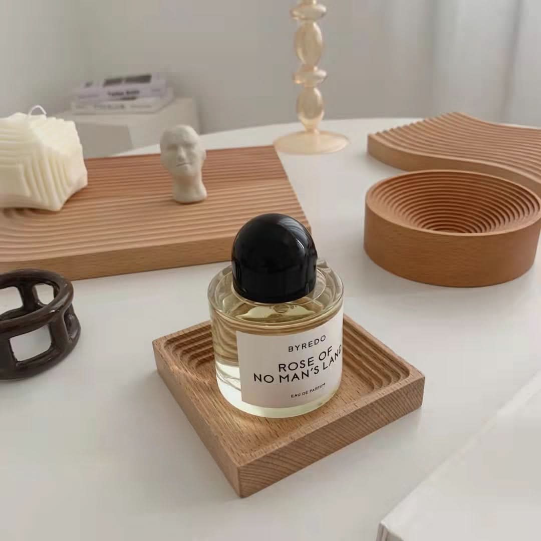 Japanese Style Water Ripple Wooden Tray - Aromatherapy & Storage