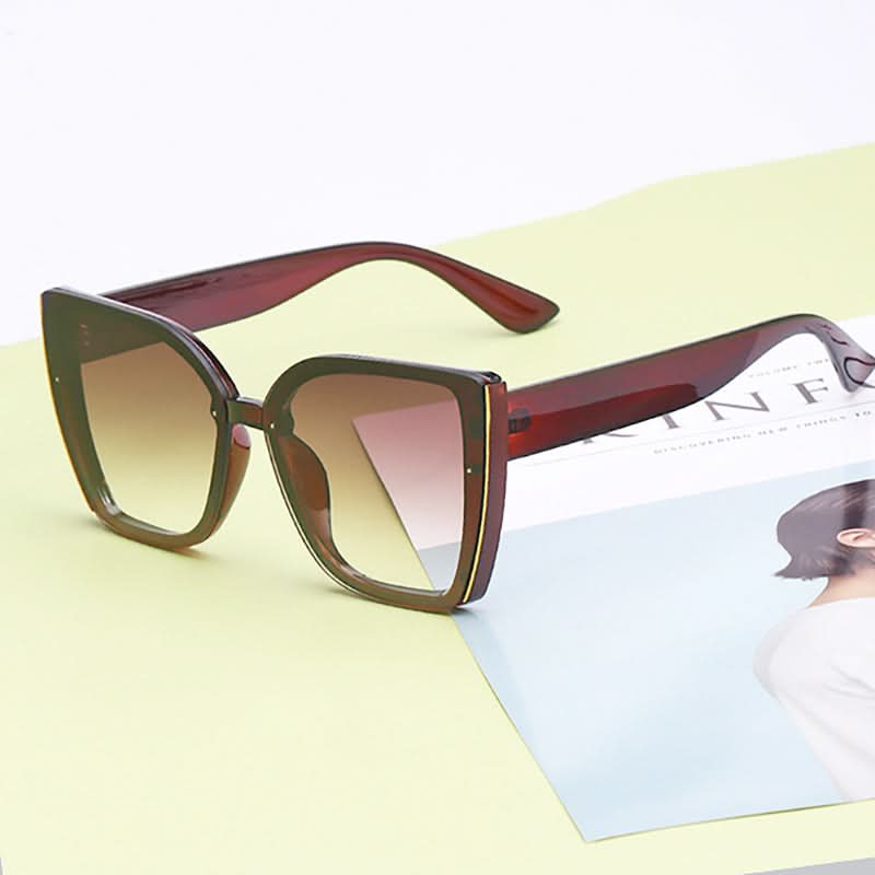 Trendy Cat-Eye Sunglasses for Women – Oversized UV Protection Fashion Shades