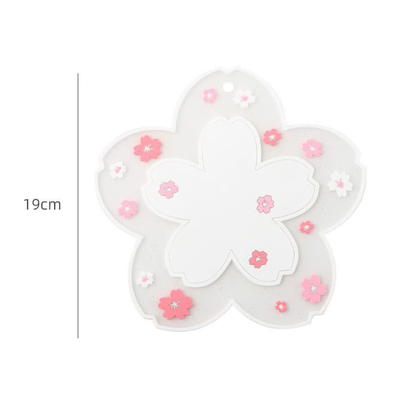 Floral PVC Heat-Resistant Mats – For Hot Dishes, Bowls & Pots (Pack of 2)