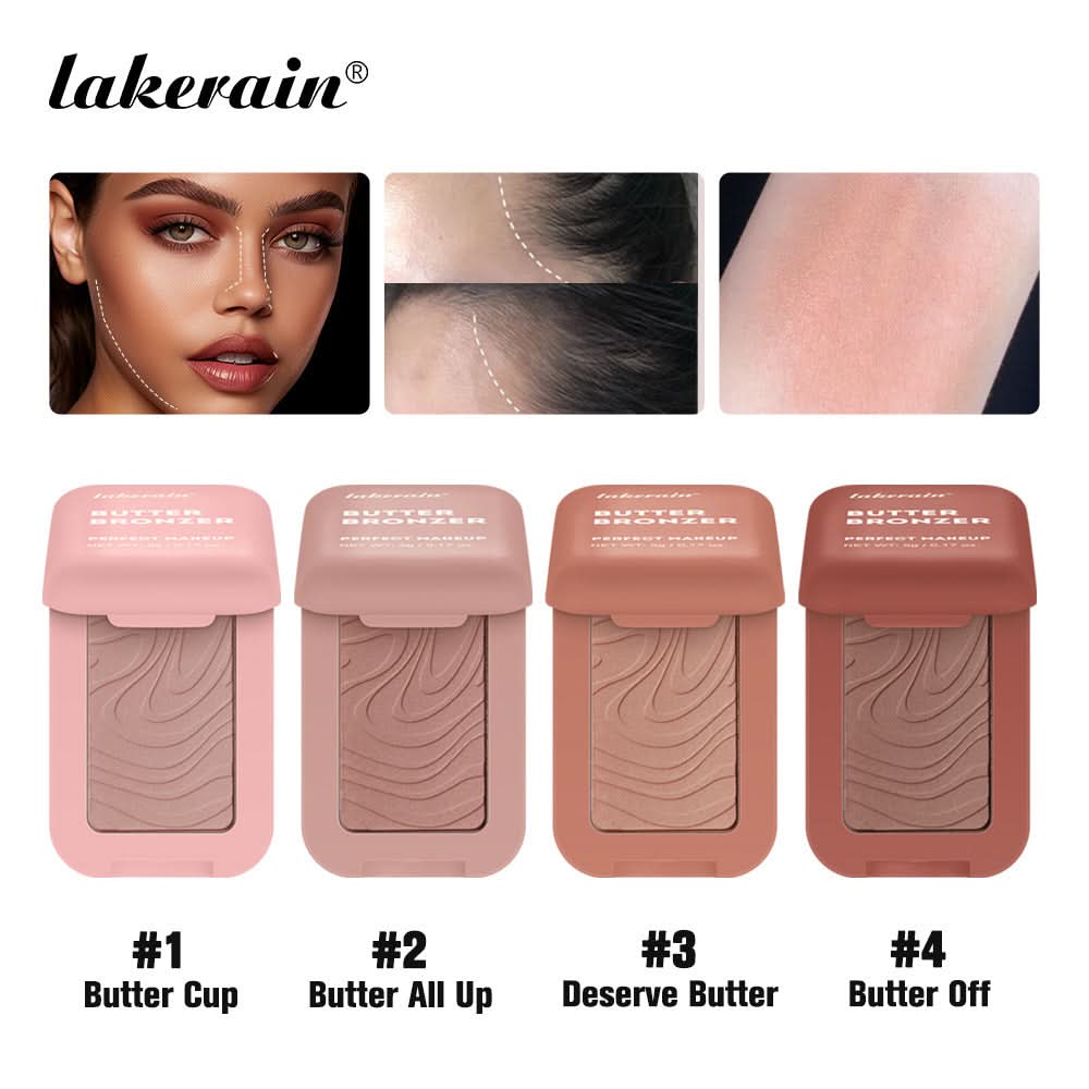 Lakerain Butter Bronzing Contour Powder – Natural Sculpting & Matte Finish