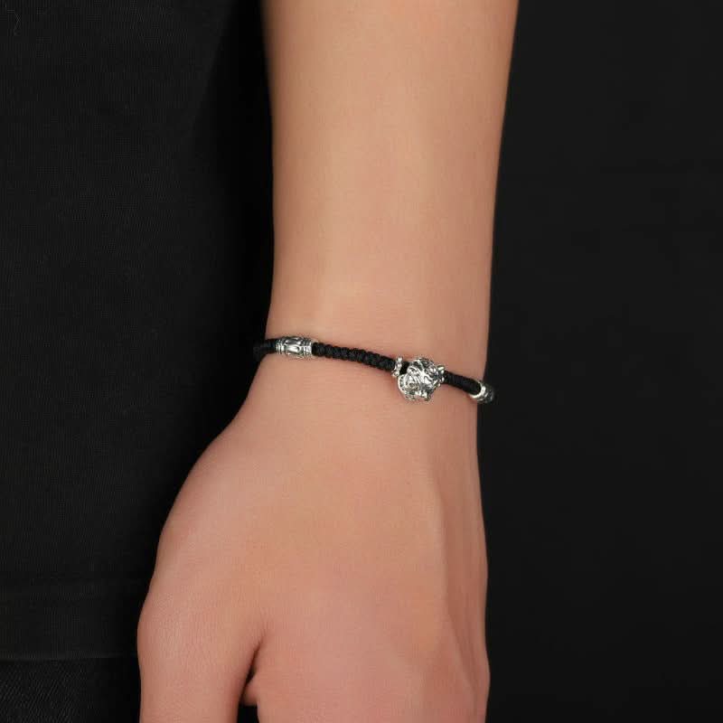 Retro Lion Dance Bracelet – Lucky Charm Zodiac-Inspired Jewelry