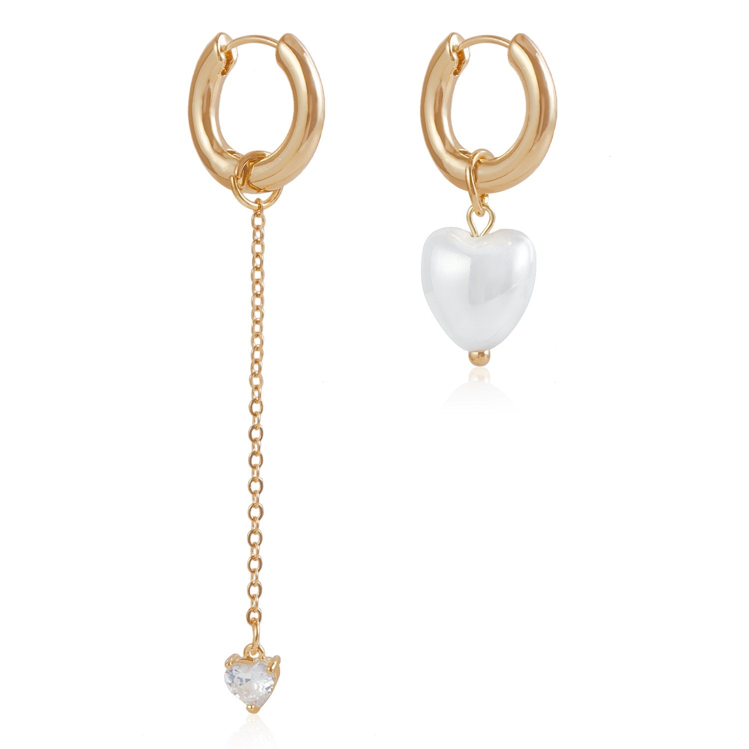 Tassel Heart Drop Earrings – Fashionable Pendant Design for Women