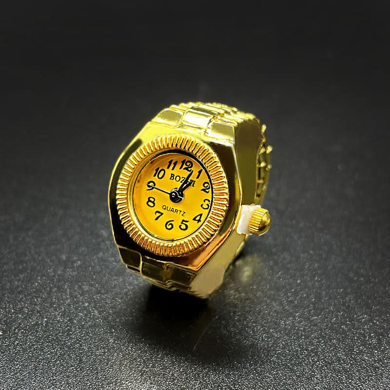 Adjustable Quartz Ring Watch for Men & Women – Fashionable Finger Watch