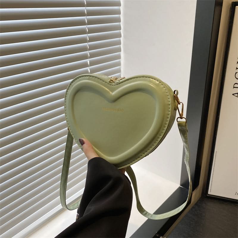 Trendy Heart-Shaped PU Shoulder Bag for Women